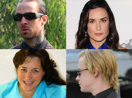 Travis Barker, Demi Moore, Michelle Duggar, Macaulay Culkin Travis Barker, Demi Moore, Michelle Duggar, Macaulay Culkin